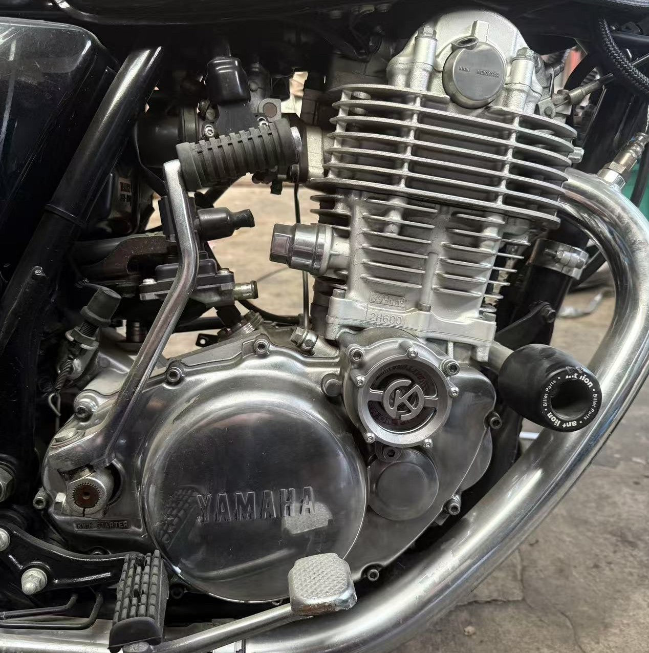 K&E CUSTOM スケルトンⅡオイルフィルターカバー SKELETON OILFILTER