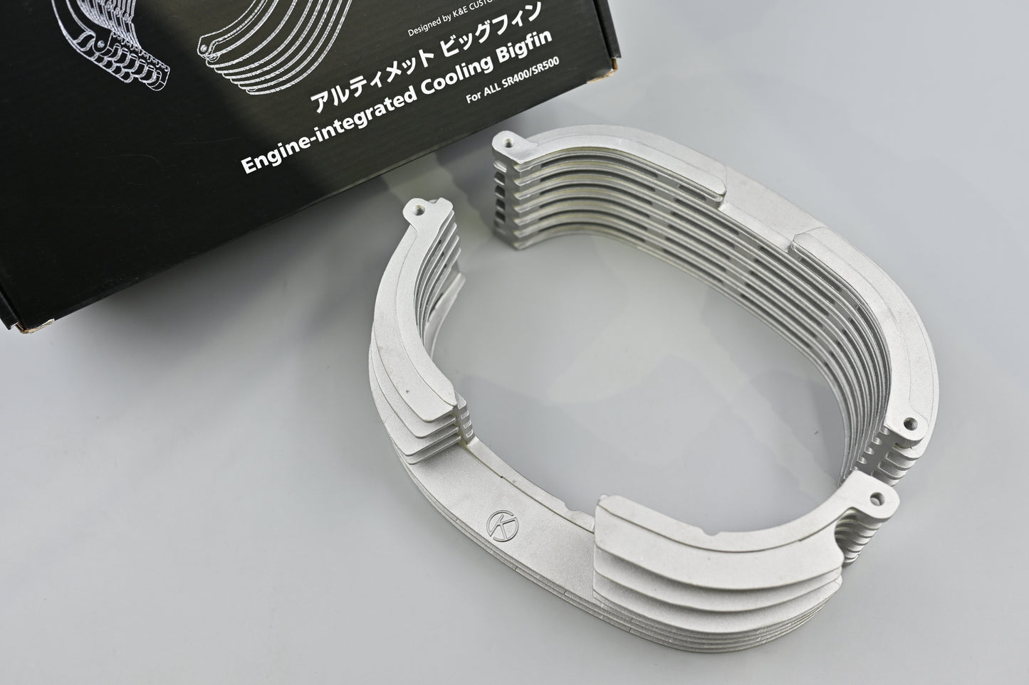 K&E CUSTOM 「アルティメット」 エンジン一体型冷却ビッグフィン  Engine-integrated Cooling bigfin for ALL SR400/SR500