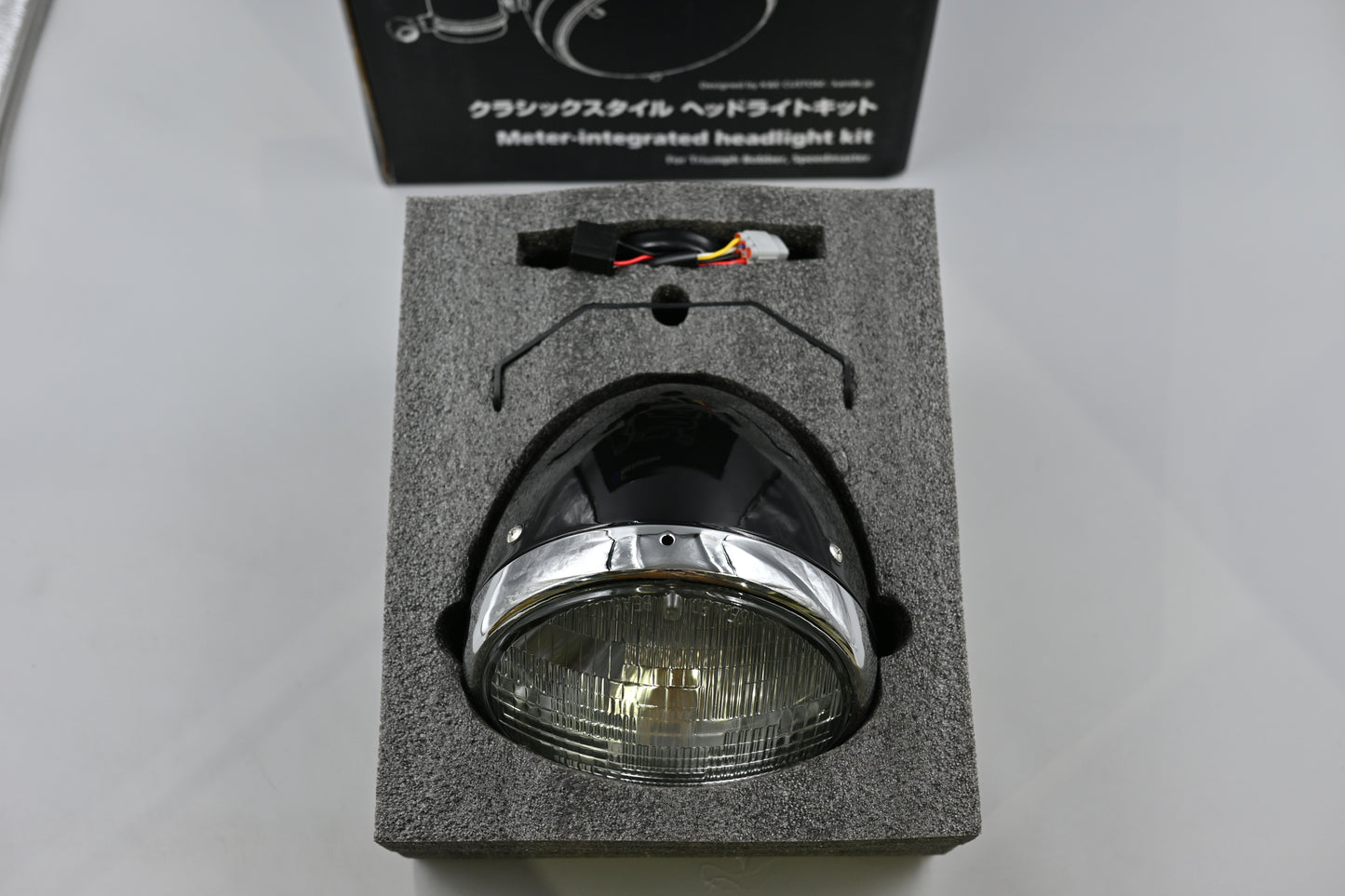 クラシックスタイル ヘッドライトメーター一体化キット METER-INTEGRATED HEADLIGHT KIT for Ttriumph Bonneville Bobber/Speedmaster